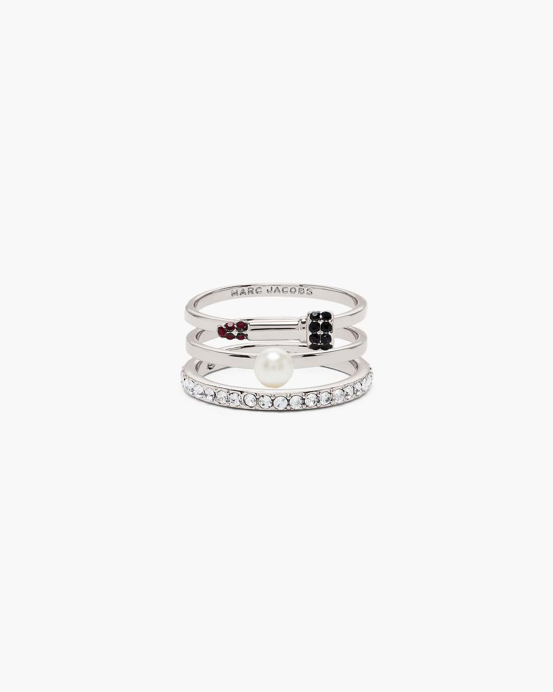 The Rouge Ring Set Silver/Multi - Marc Jacobs