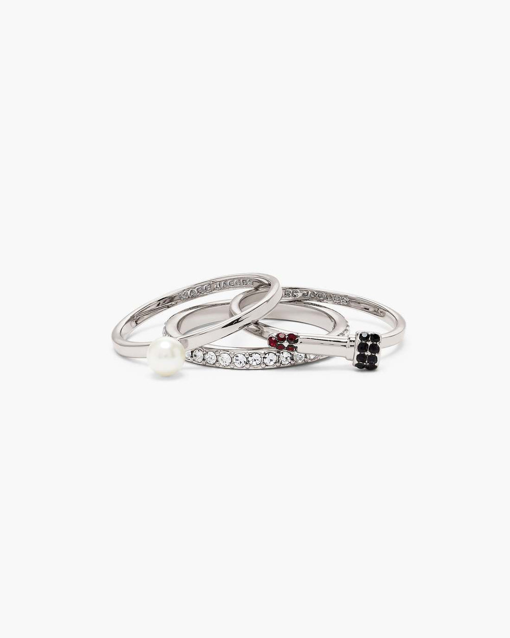 The Rouge Ring Set Silver/Multi - Marc Jacobs