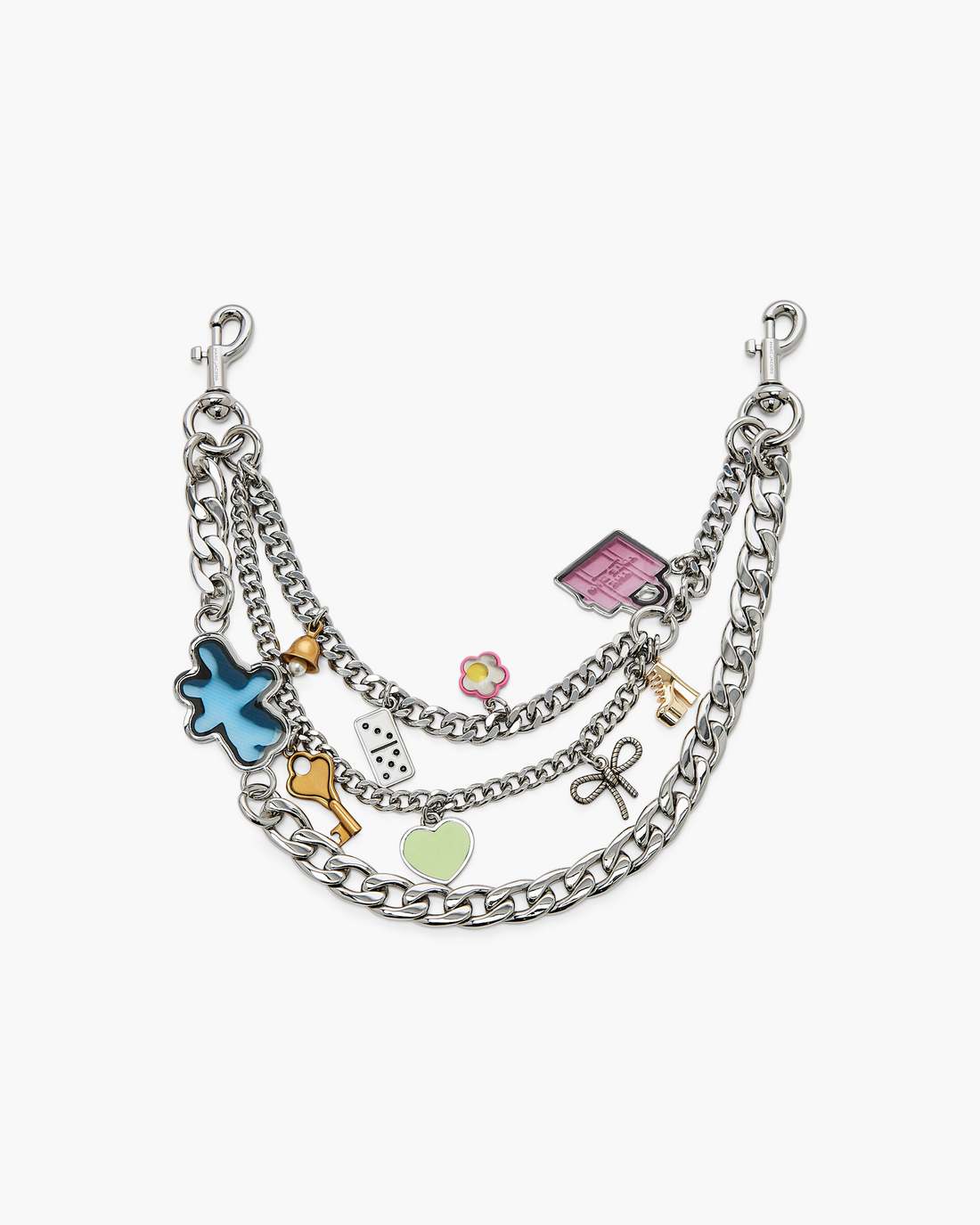 The Sticker Chain Shoulder Strap Nickel - Marc Jacobs