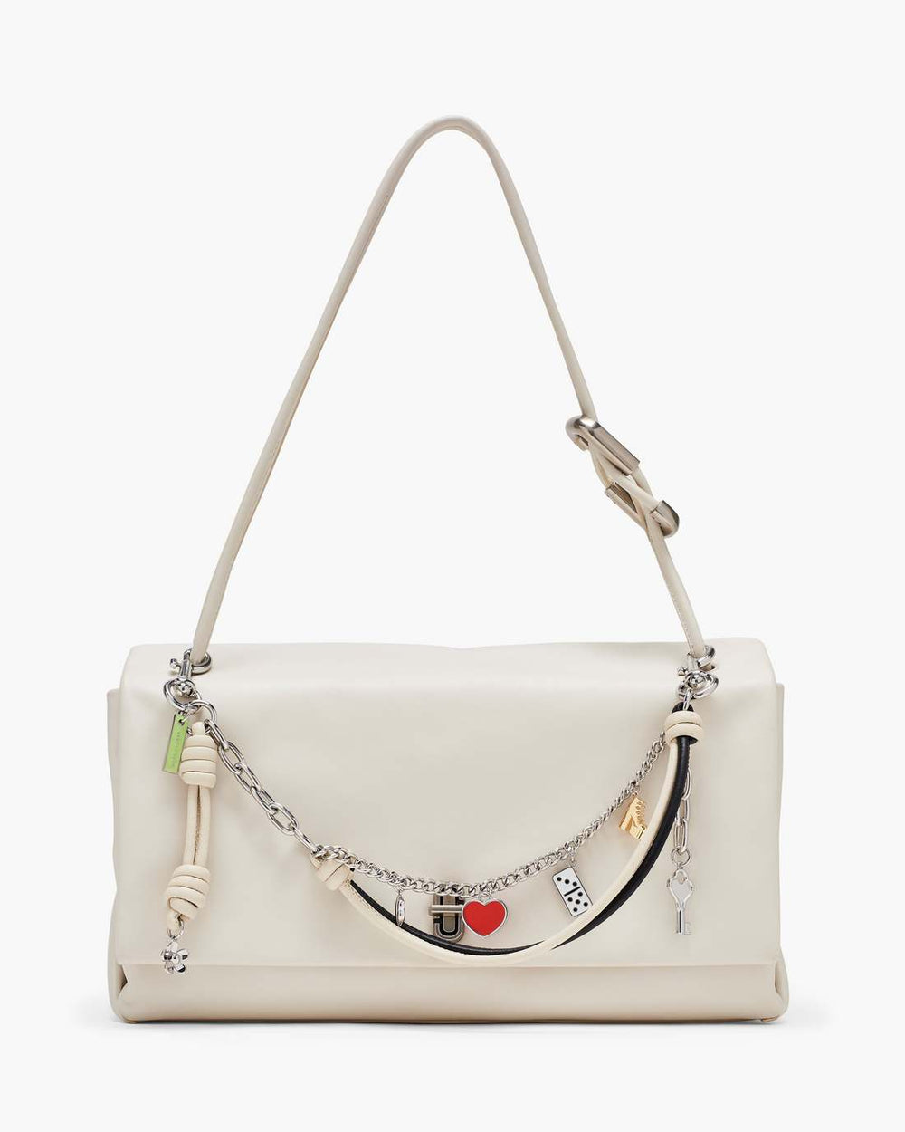 The Mini Icon Chain Bag Charm Black/Cloud White - Marc Jacobs
