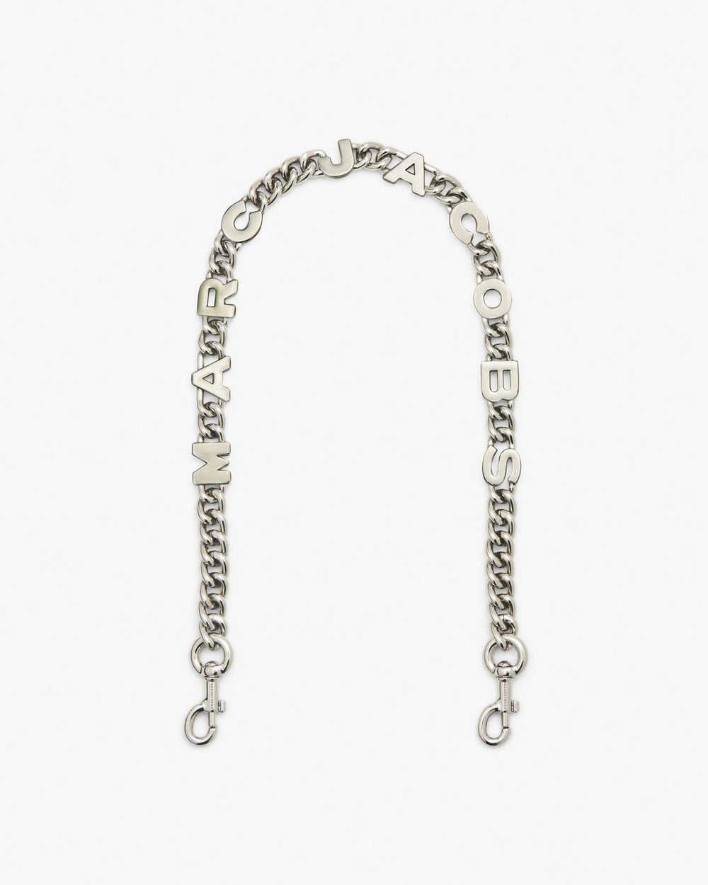 The Logo Chain Shoulder Strap Nickel - Marc Jacobs