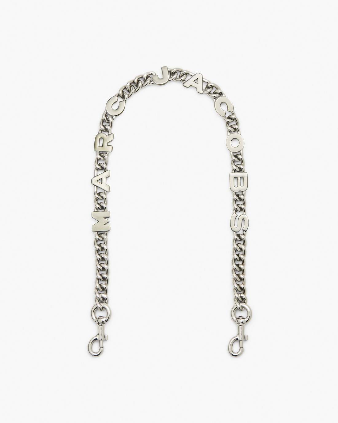The Logo Chain Shoulder Strap Nickel - Marc Jacobs