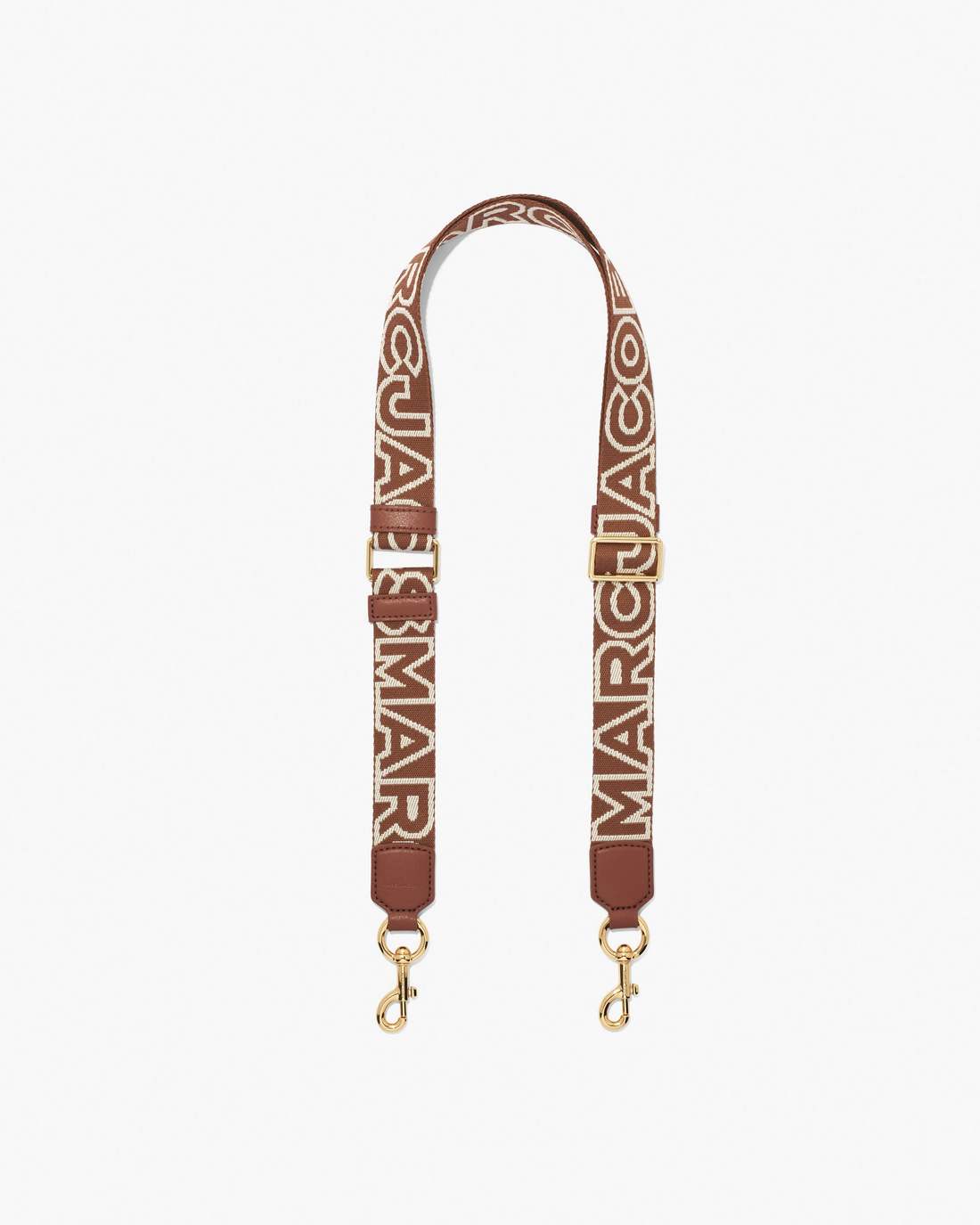 The Thin Outline Logo Webbing Strap Argan Oil Multi - Marc Jacobs