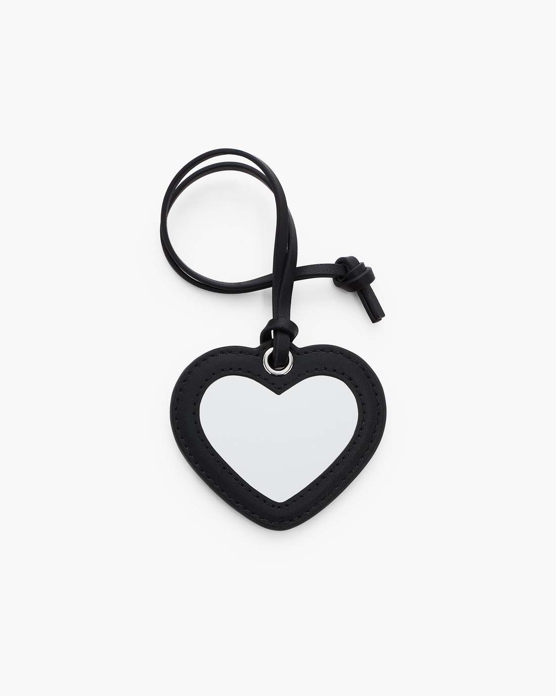 The Heart Mirror Bag Charm Black - Marc Jacobs