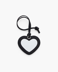 The Heart Mirror Bag Charm Black - Marc Jacobs