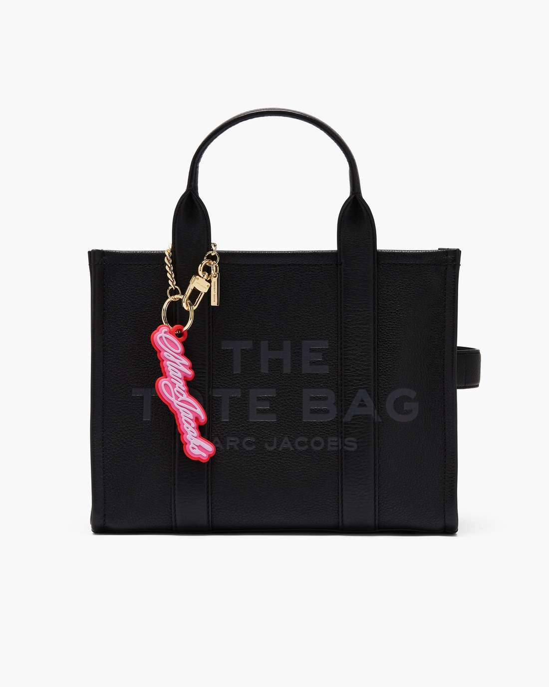 The Cursive Logo Bag Charm Bow Pink Multi - Marc Jacobs