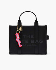 The Cursive Logo Bag Charm Bow Pink Multi - Marc Jacobs