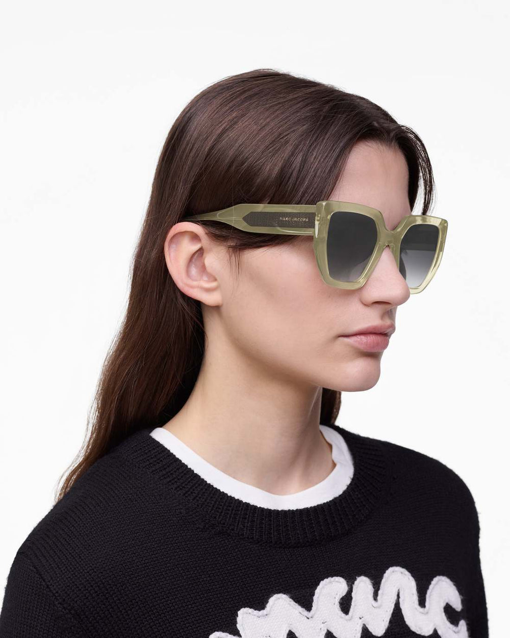 The J Marc Square Sunglasses Olive - Marc Jacobs