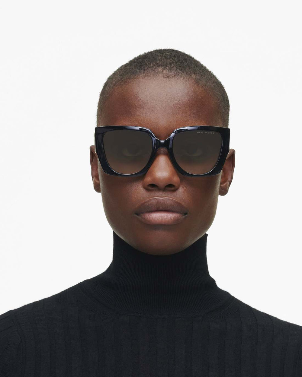 The J Marc Square Cutout Sunglasses Black - Marc Jacobs