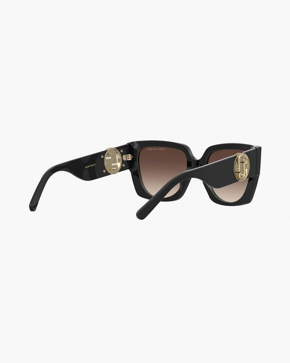 The J Marc Square Cutout Sunglasses Black - Marc Jacobs