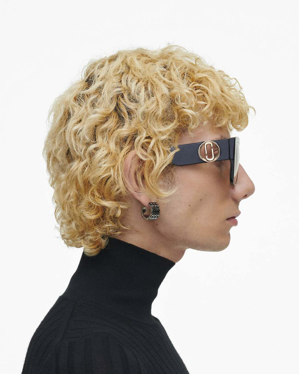The J Marc Square Cutout Sunglasses Black - Marc Jacobs