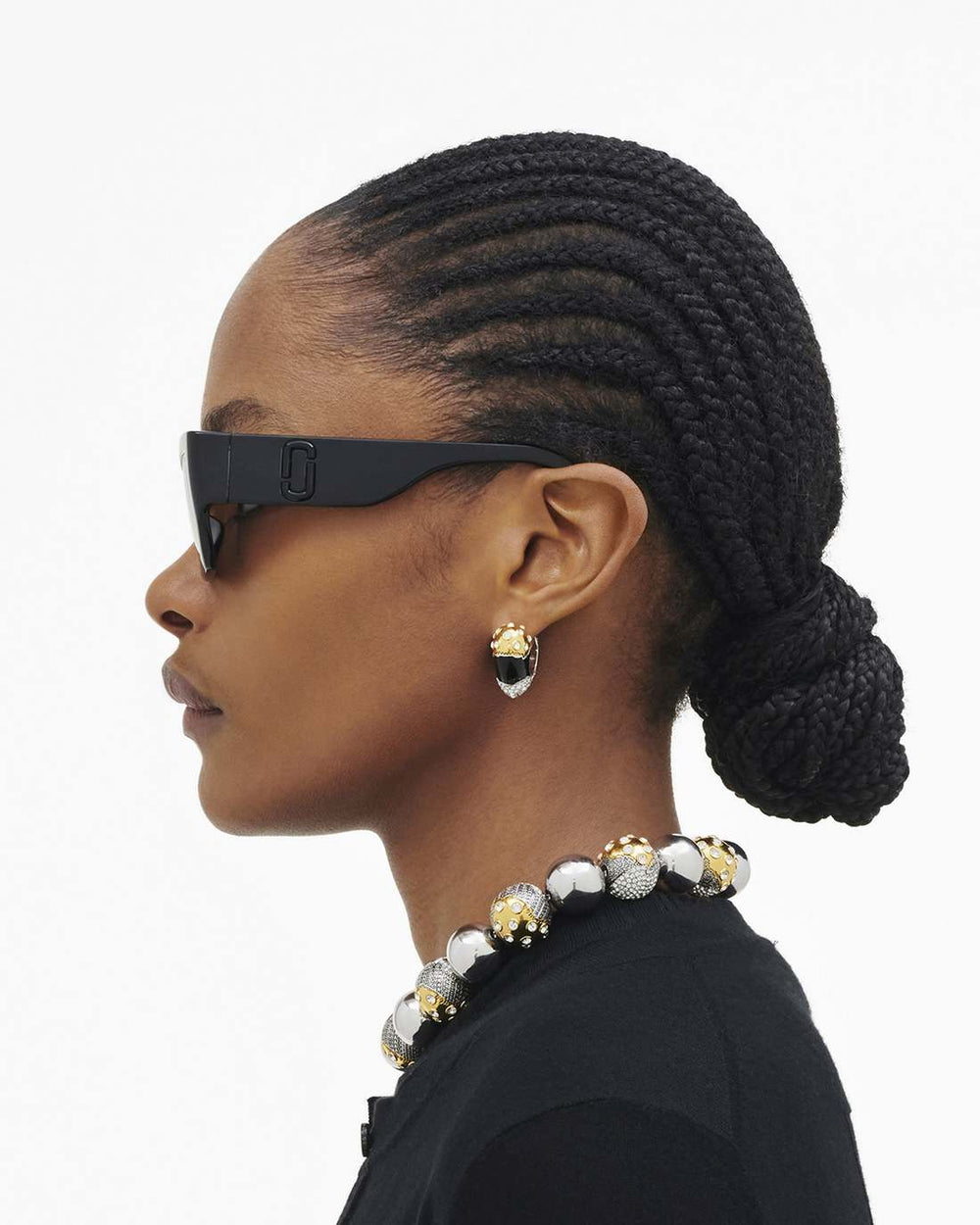 The J Marc Square Cat Eye Sunglasses Black - Marc Jacobs