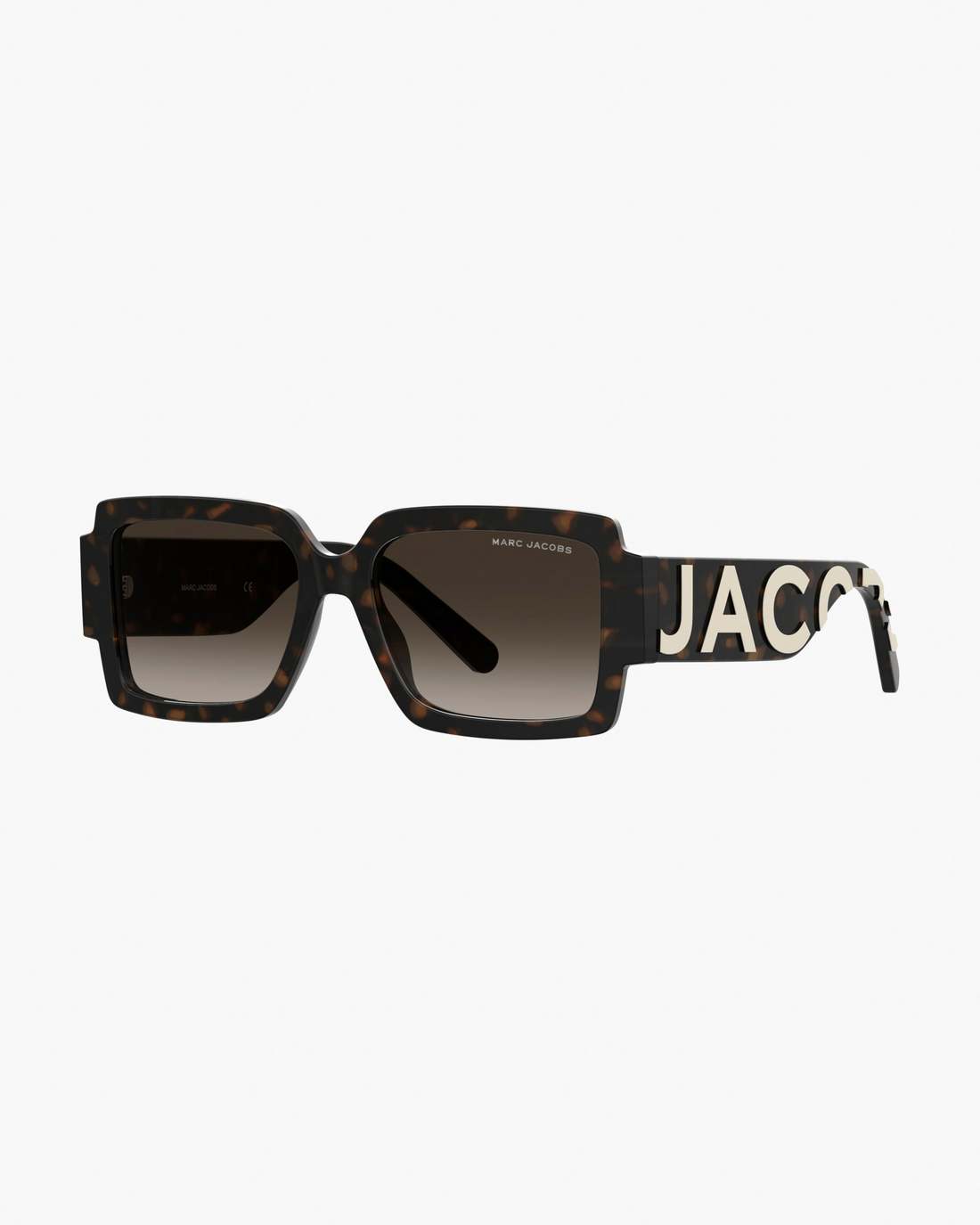 The Bold Logo Square Sunglasses Havana - Marc Jacobs