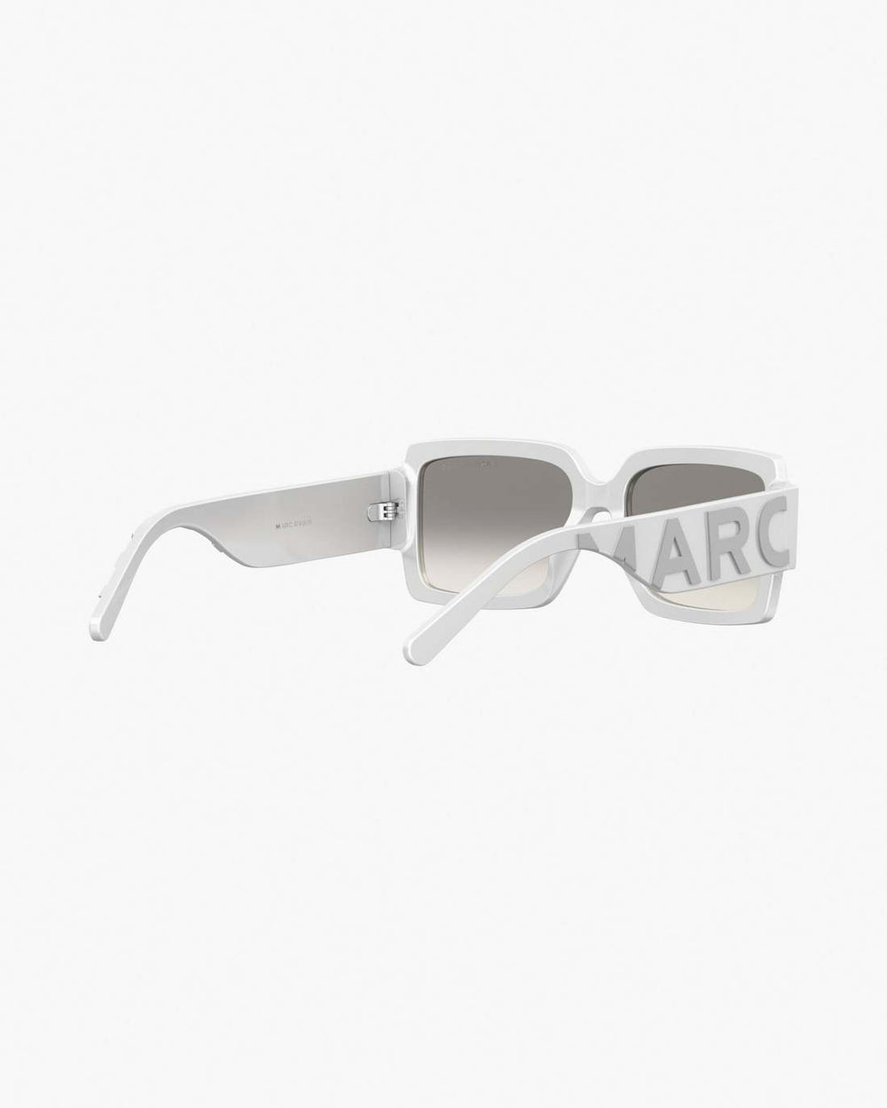 The Bold Logo Square Mirrored Sunglasses White/Grey - Marc Jacobs