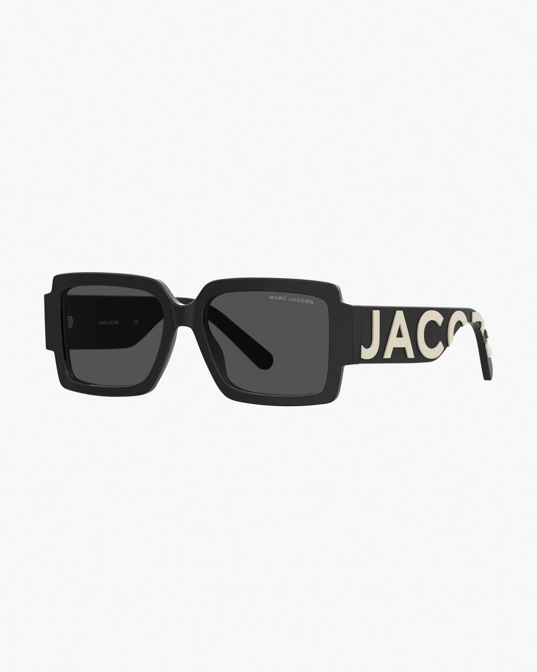 The Bold Logo Square Sunglasses Black/White - Marc Jacobs