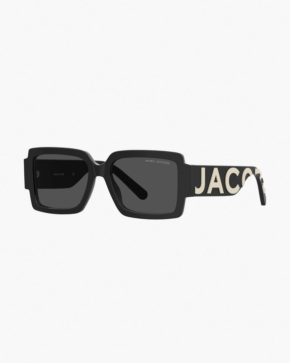 The Bold Logo Square Sunglasses Black/White - Marc Jacobs