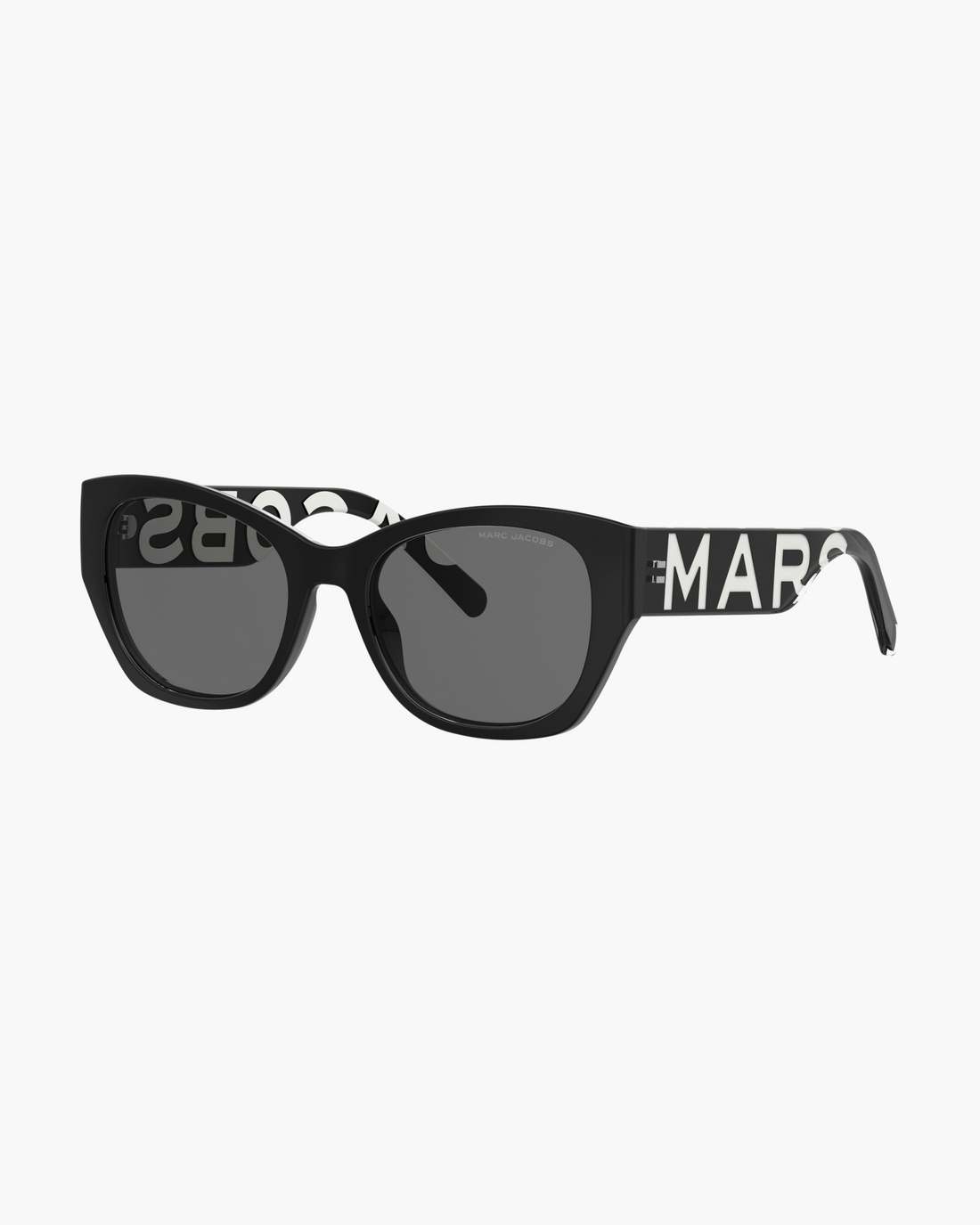 The Bold Logo Square Cat Eye Sunglasses Black/White - Marc Jacobs