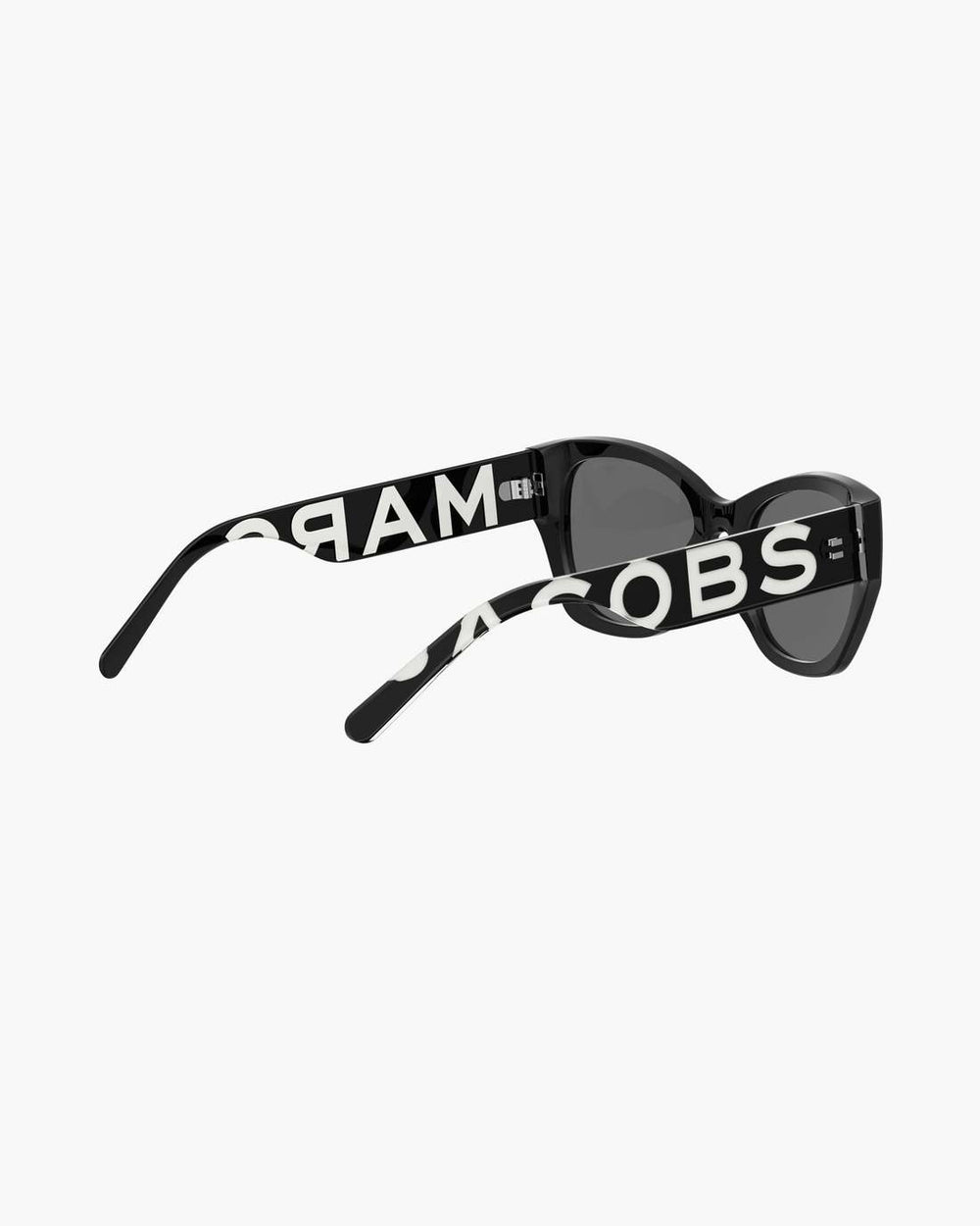 The Bold Logo Square Cat Eye Sunglasses Black/White - Marc Jacobs