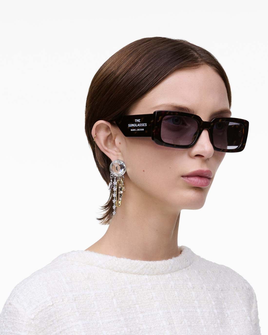 The Rectangle Sunglasses Havana - Marc Jacobs