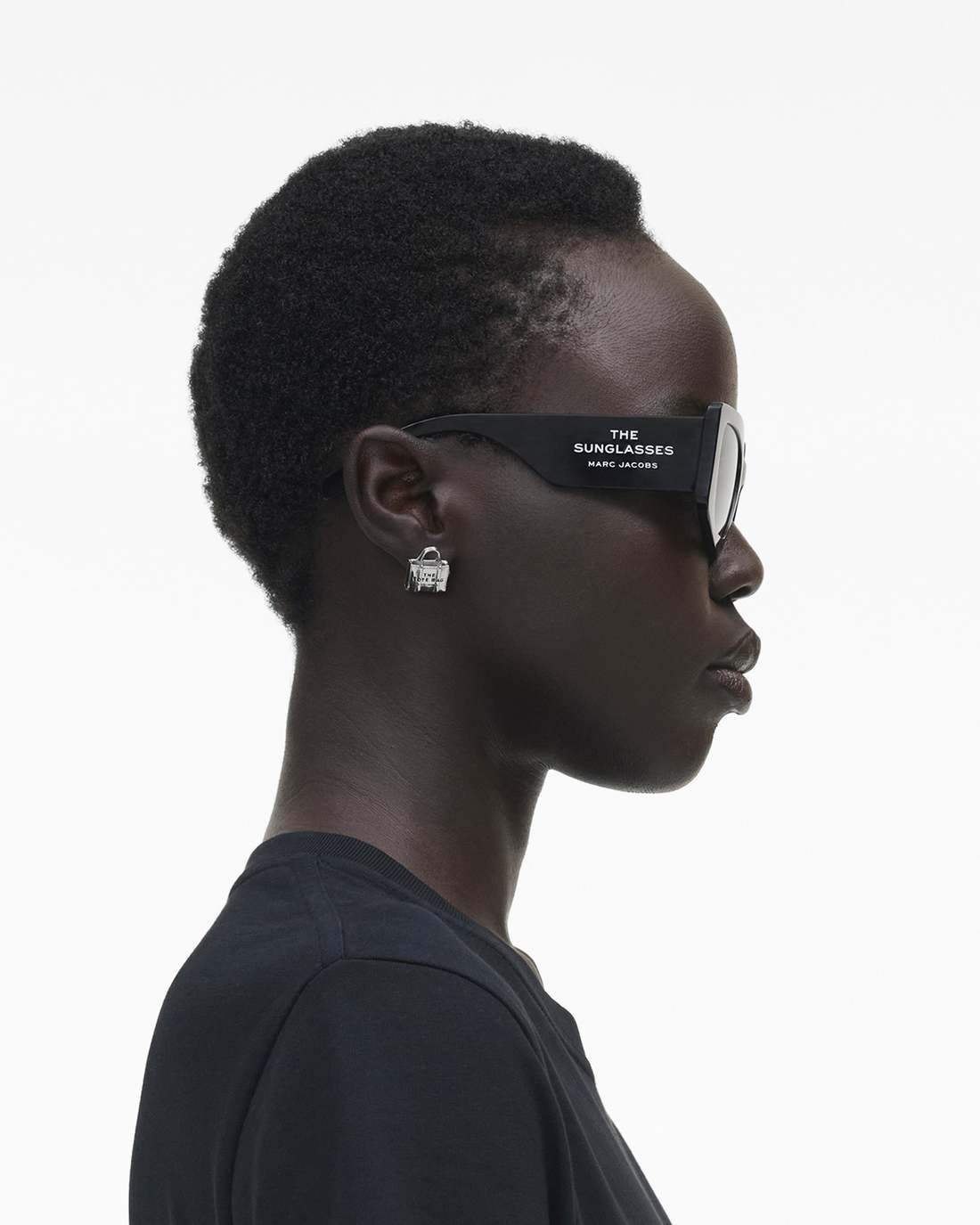 The Square Cat Eye Sunglasses Black - Marc Jacobs
