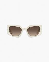 The Square Cat Eye Sunglasses Ivory - Marc Jacobs