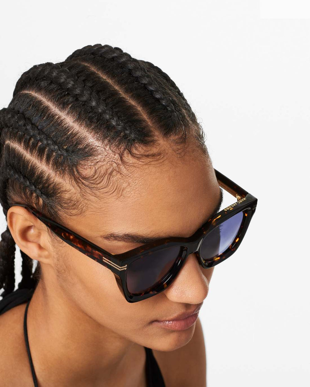 Icon Edge Oversized Square Sunglasses Havana - Marc Jacobs