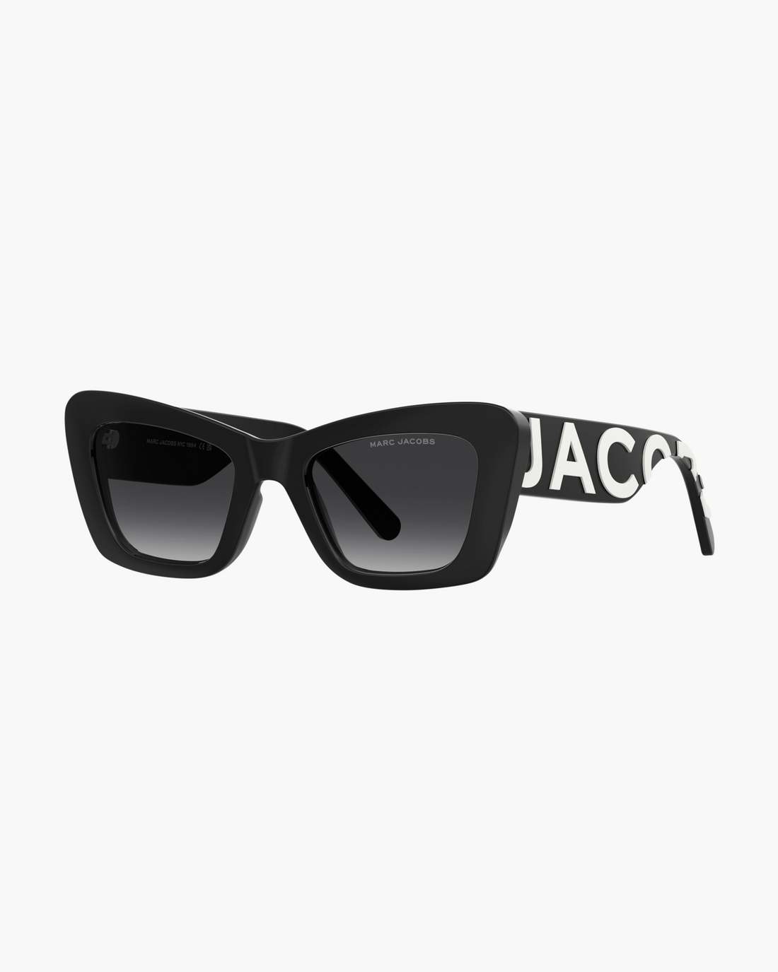 The Bold Logo Cat Eye Sunglasses Black/White - Marc Jacobs