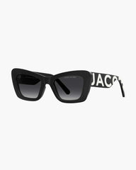 The Bold Logo Cat Eye Sunglasses Black/White - Marc Jacobs
