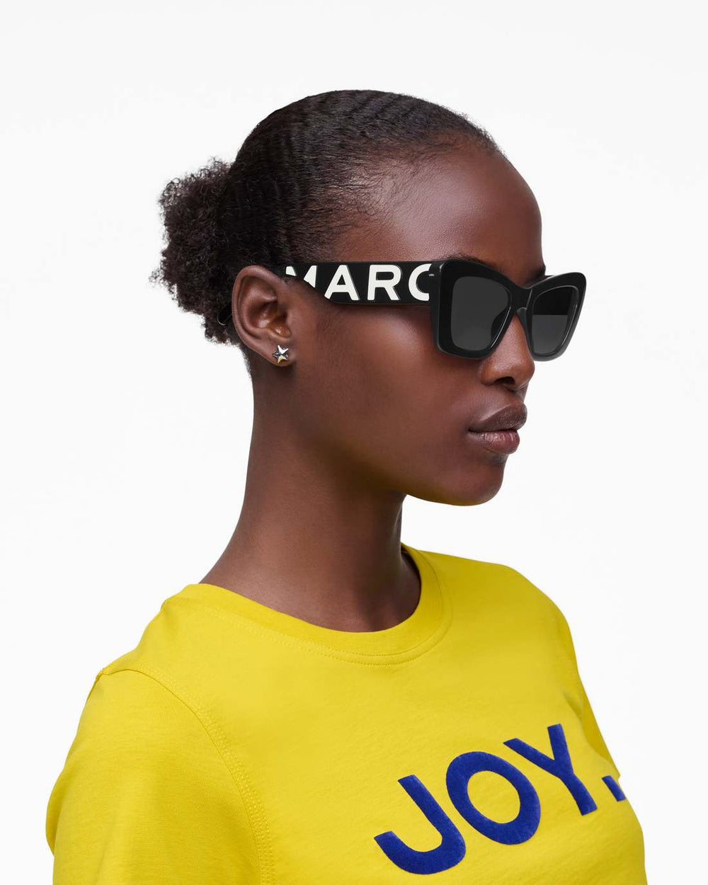 The Bold Logo Cat Eye Sunglasses Black/White - Marc Jacobs
