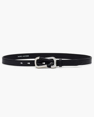 The Dual Belt Black/Silver - Marc Jacobs