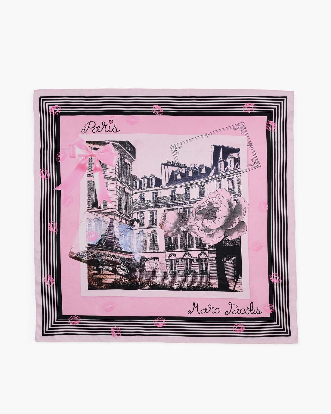 The City Silk Scarf Paris Paris - Marc Jacobs