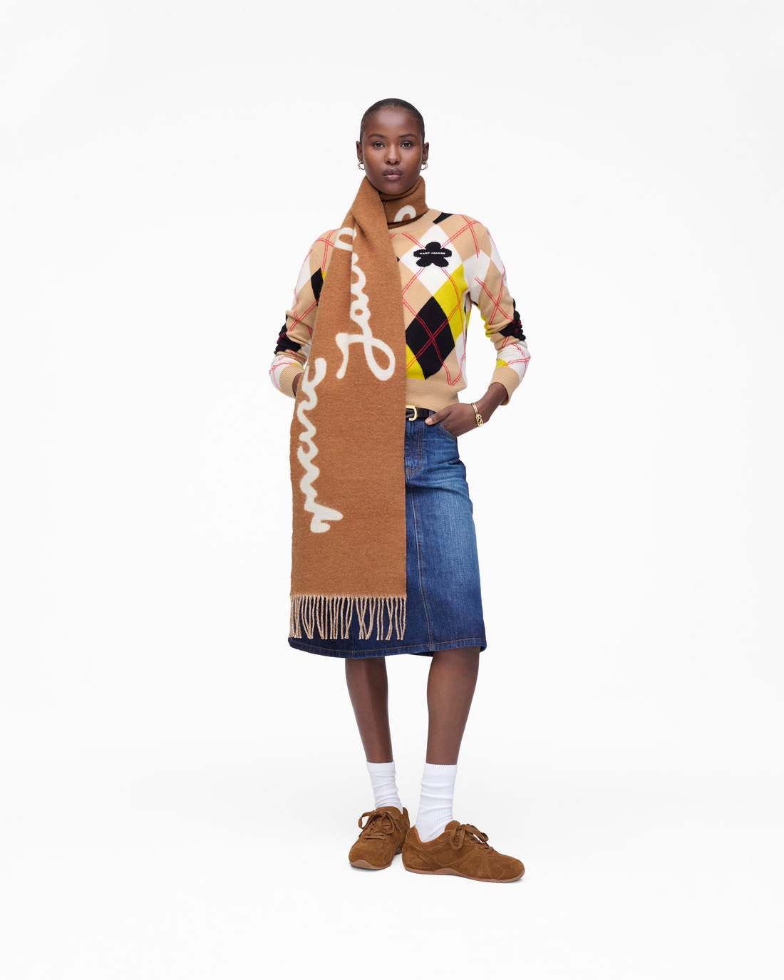 Marc Is Joy Scarf Copper - Marc Jacobs