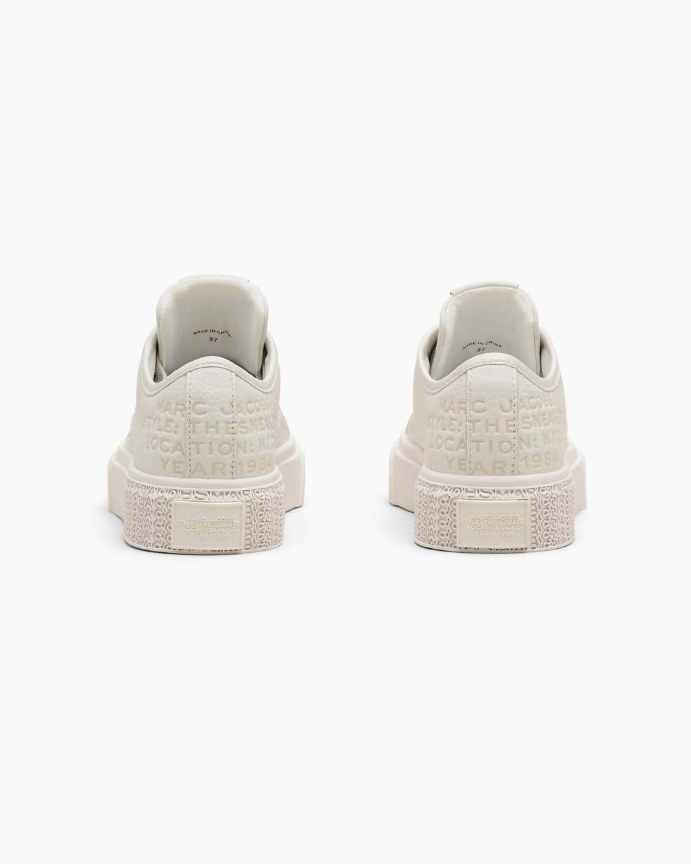 The Leather Sneaker Cotton White - Marc Jacobs