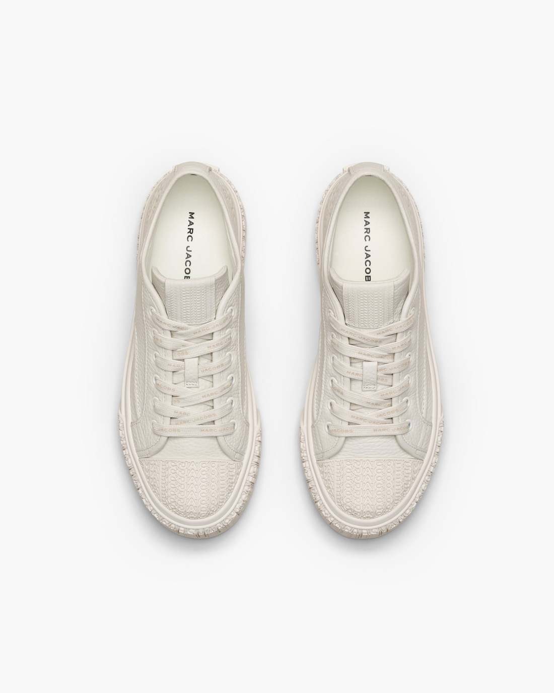 The Leather Sneaker Cotton White - Marc Jacobs