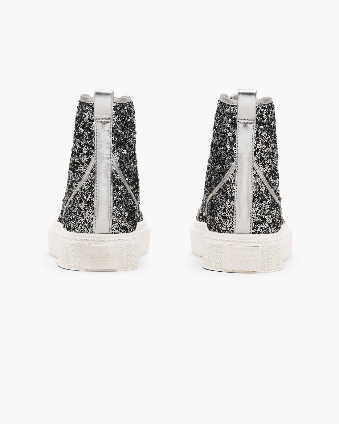 The Sequin High Top Sneaker Silver - Marc Jacobs