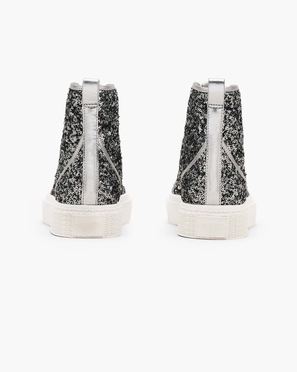 The Sequin High Top Sneaker Silver - Marc Jacobs