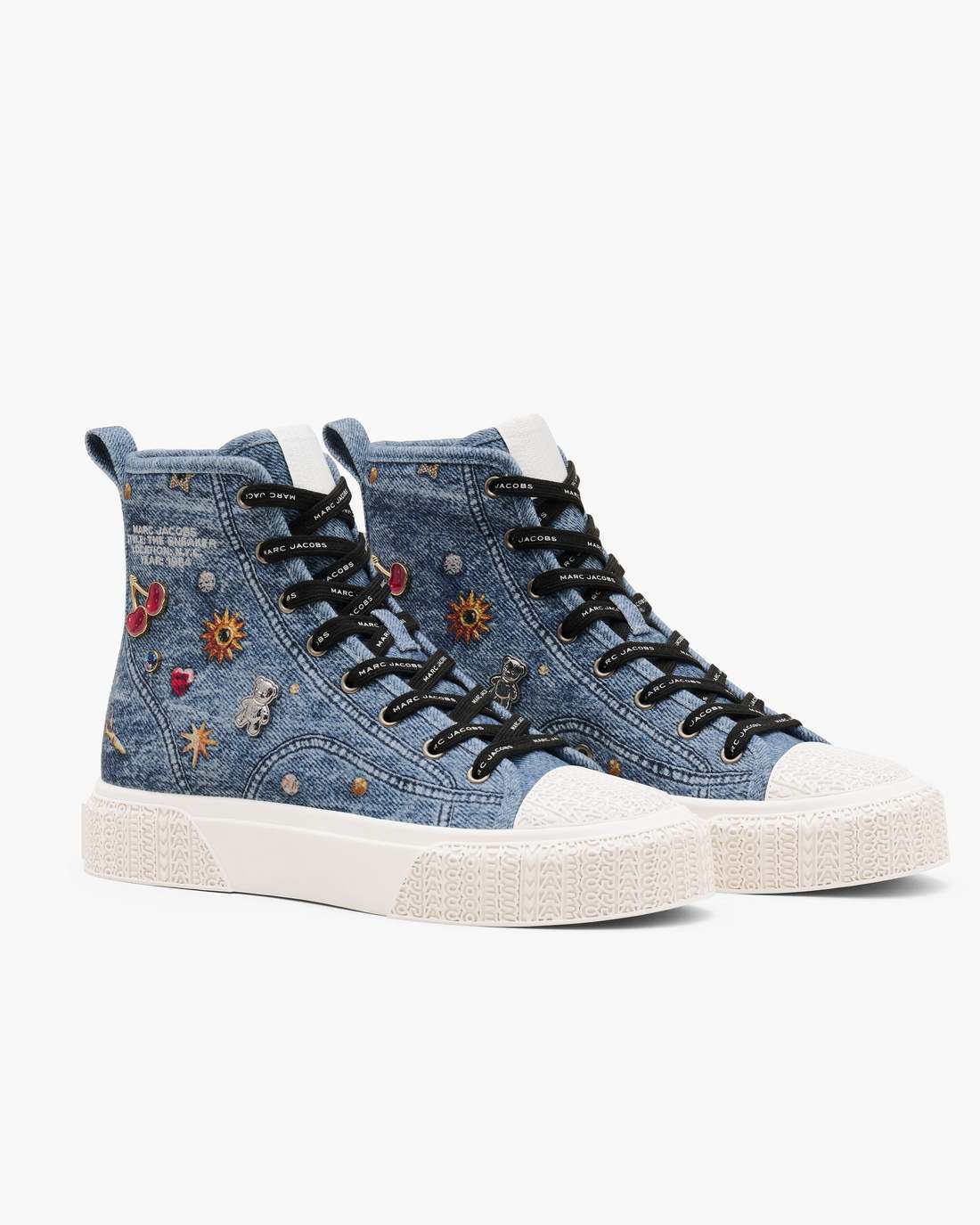 The Trinket Charm High Top Sneaker Medium Wash Multi - Marc Jacobs
