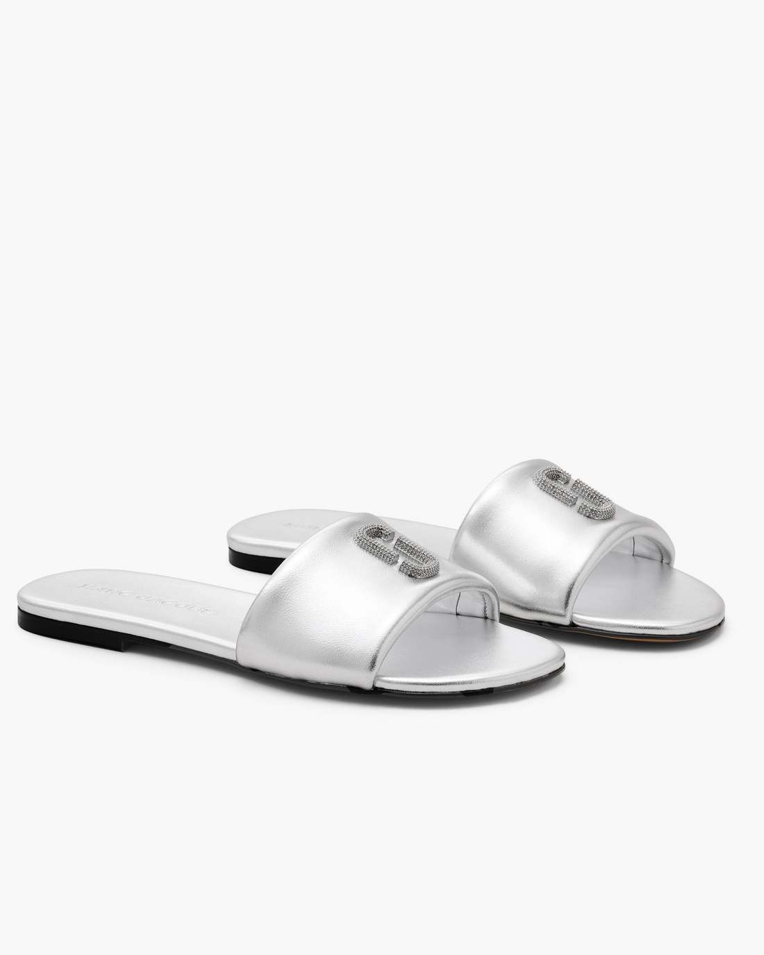 The Pave Snapshot Slide Silver - Marc Jacobs