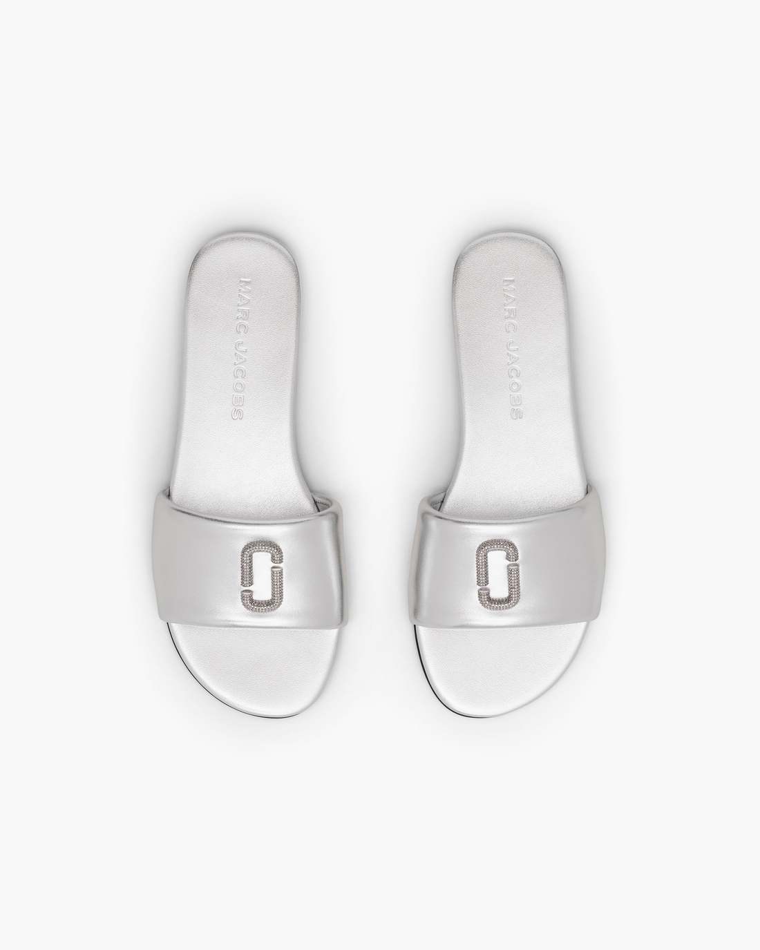 The Pave Snapshot Slide Silver - Marc Jacobs