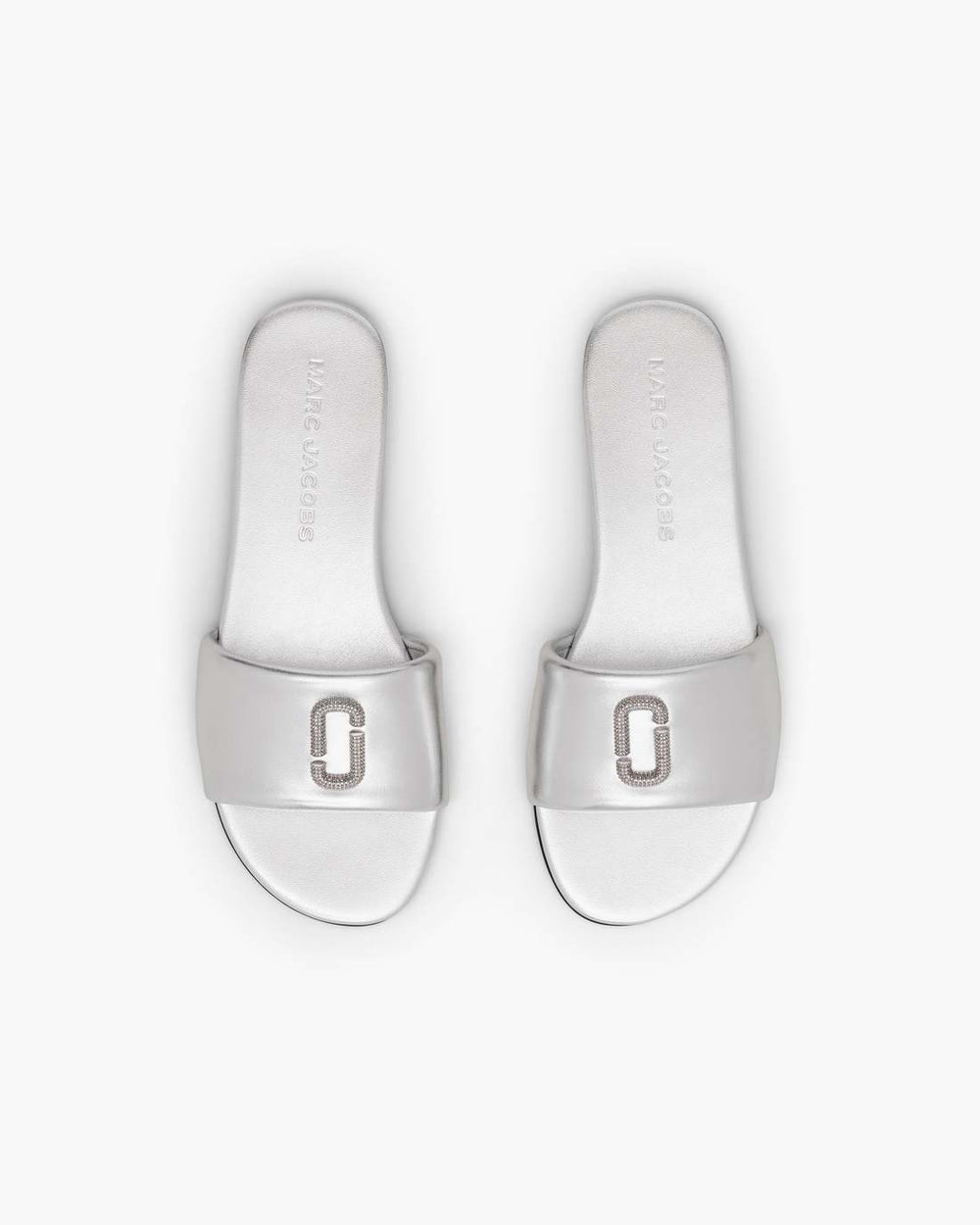 The Pave Snapshot Slide Silver - Marc Jacobs