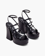 The Kiki Platform Sandal Black - Marc Jacobs