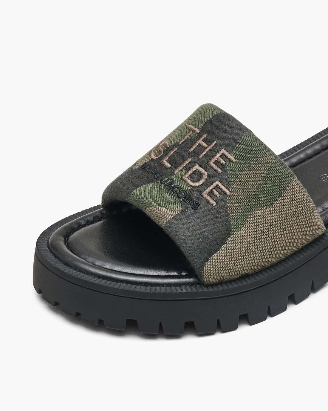 The Camo Jacquard Lug Sole Slide Camo Multi - Marc Jacobs