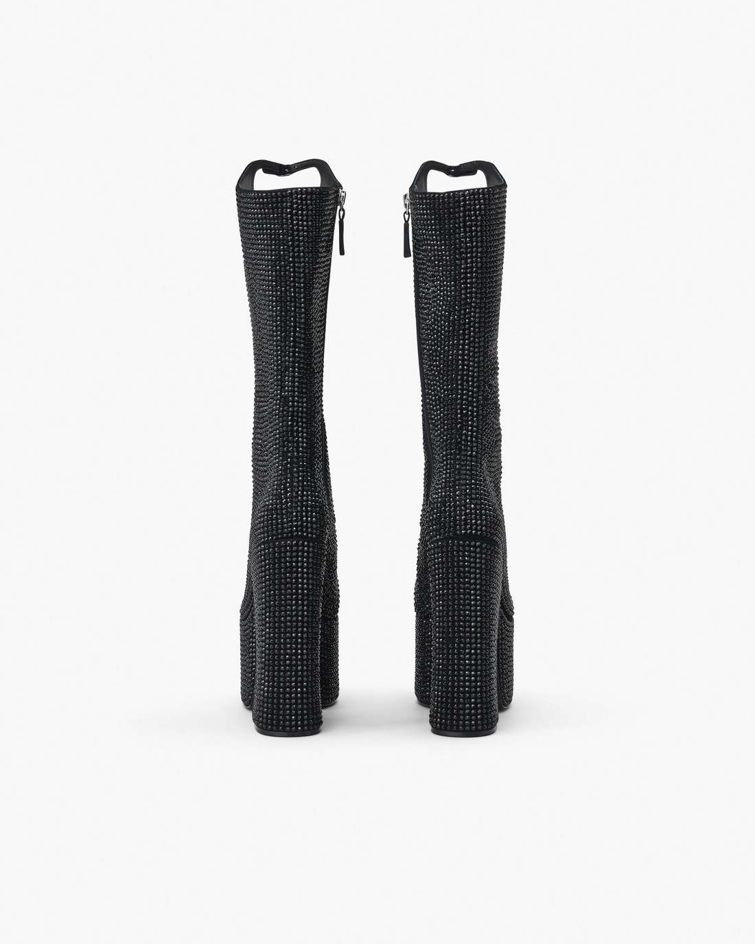 The Rhinestone Kiki Knee-High Boot Black/Black - Marc Jacobs