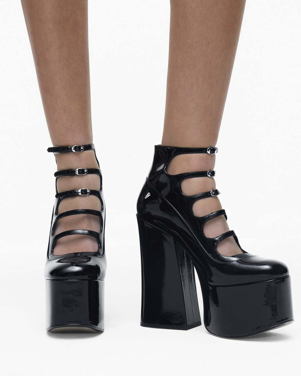 The Patent Leather Kiki Ankle Boot Black - Marc Jacobs