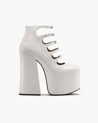 The Patent Leather Kiki Ankle Boot White - Marc Jacobs
