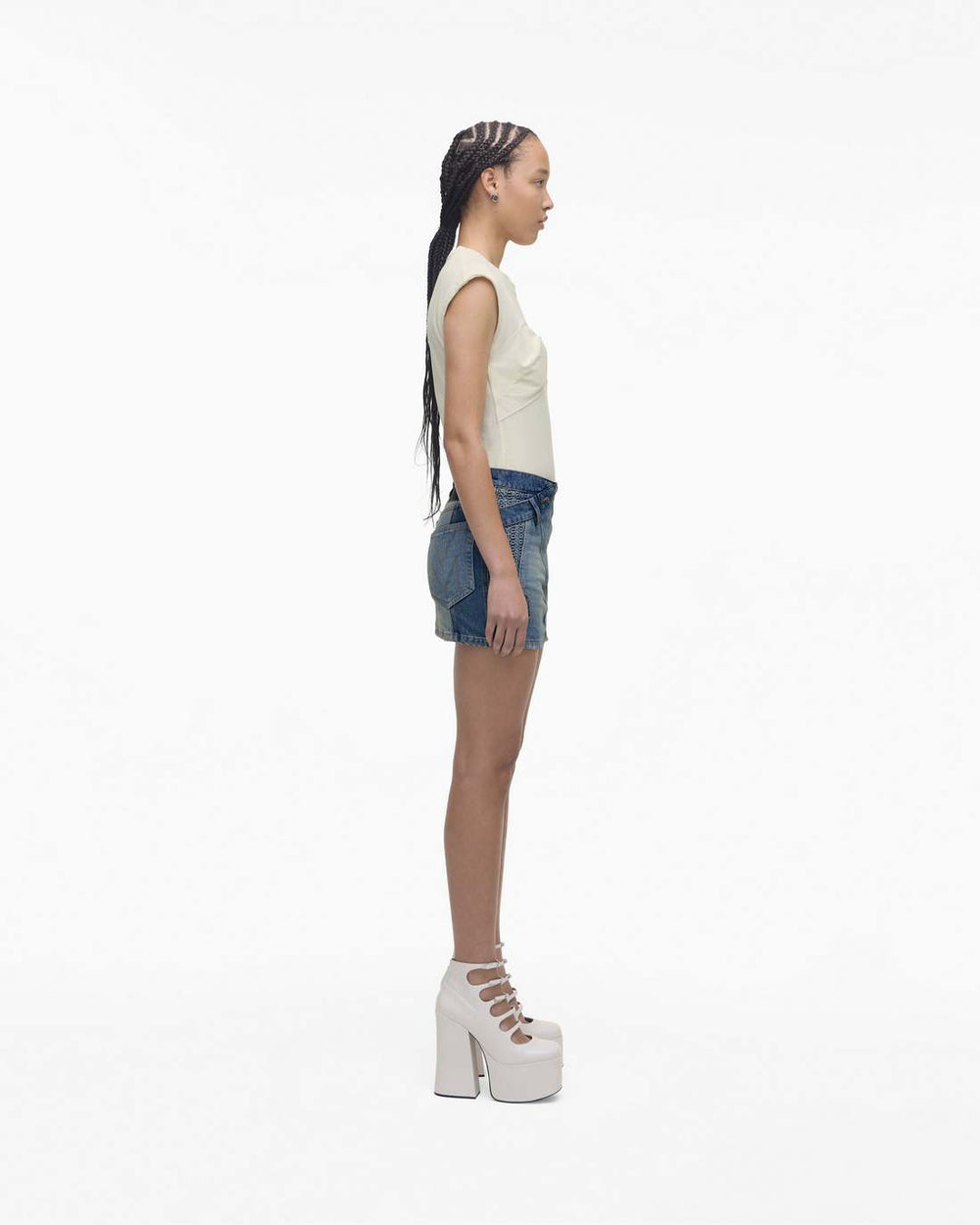 The Patent Leather Kiki Ankle Boot White - Marc Jacobs