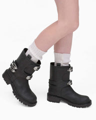 The Kiki Moto  Boot Black - Marc Jacobs