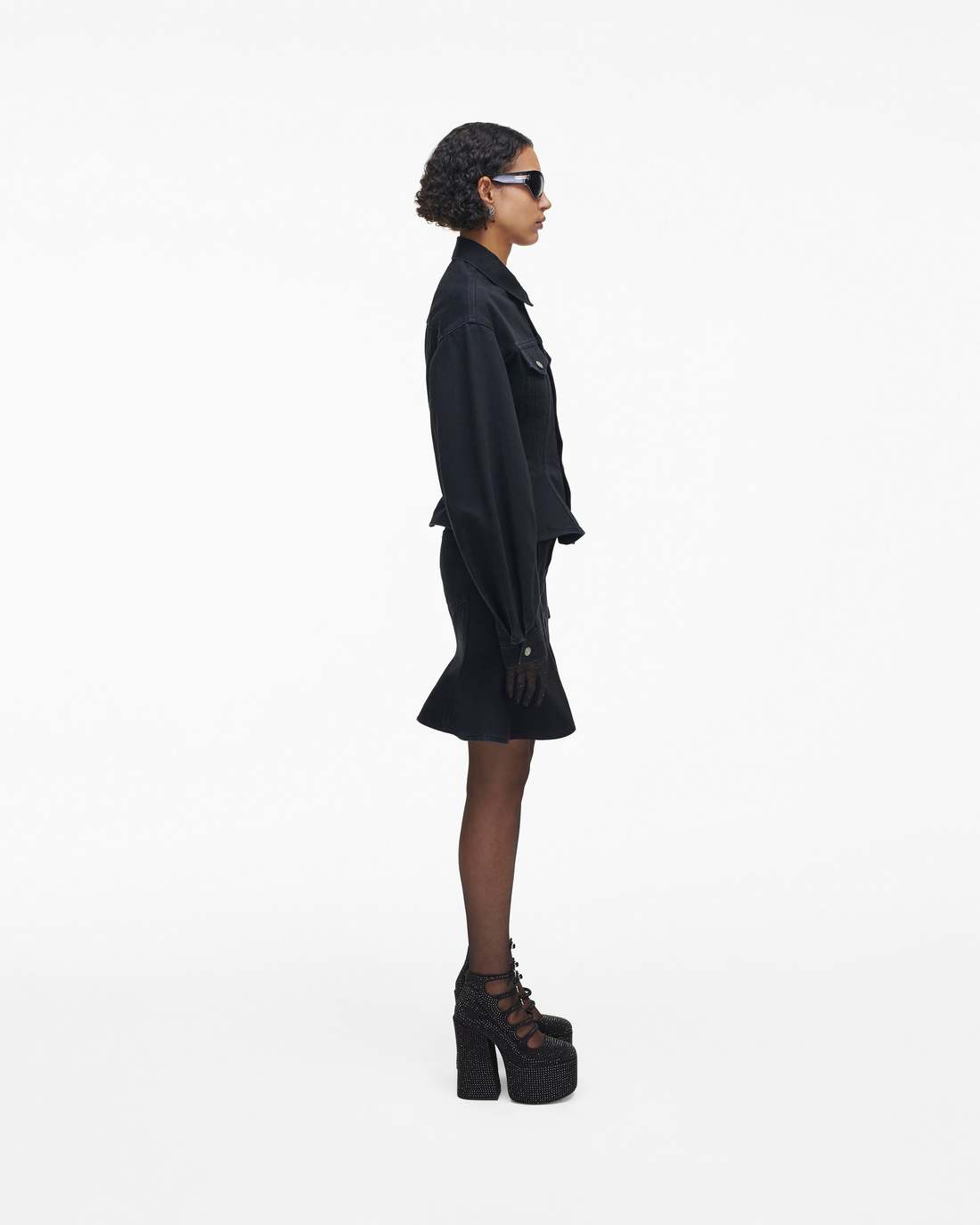 The Rhinestone Kiki Ankle Boot Black/Black - Marc Jacobs