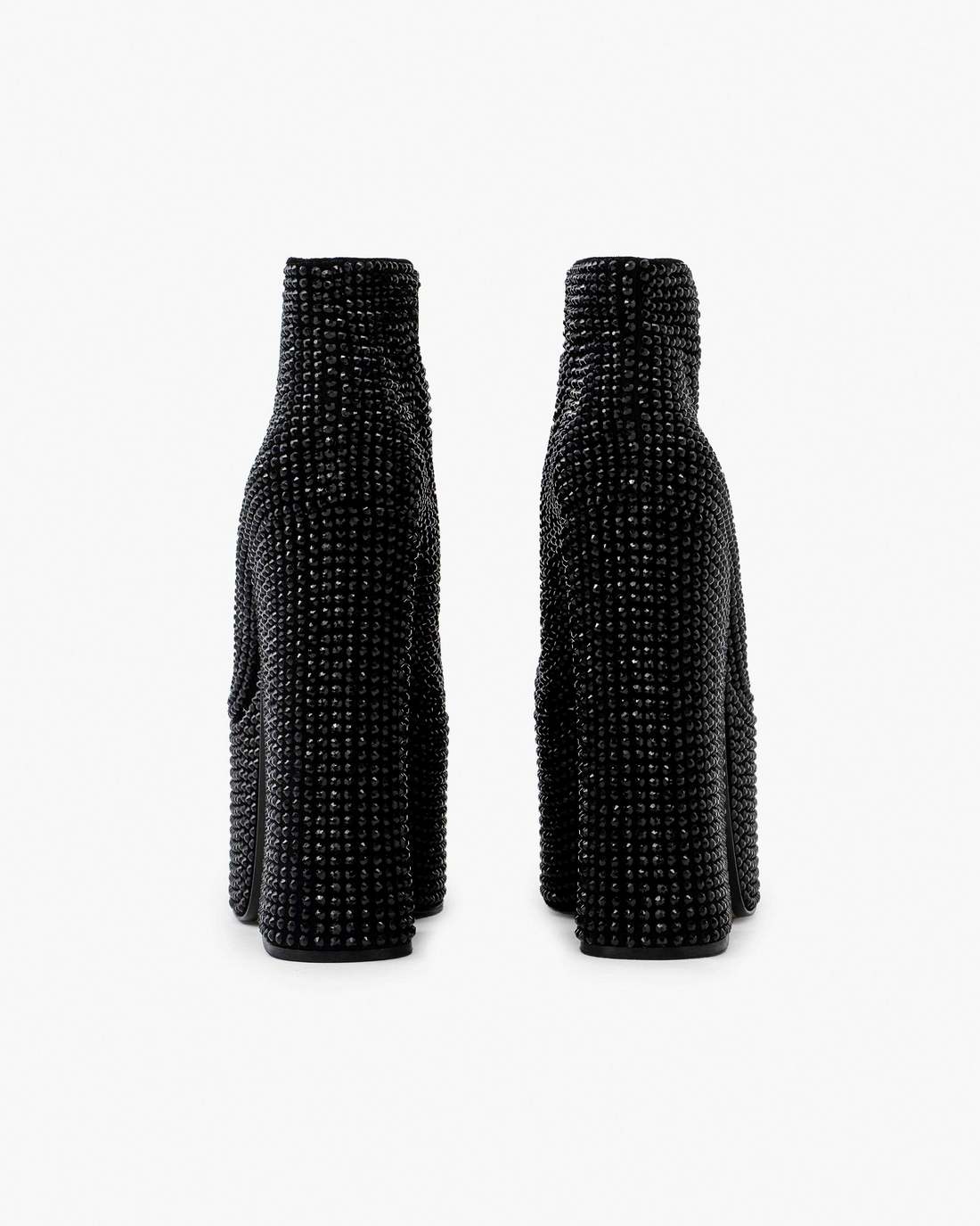 The Rhinestone Kiki Ankle Boot Black/Black - Marc Jacobs