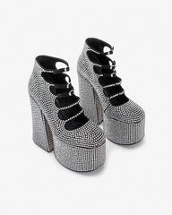 The Rhinestone Kiki Ankle Boot Black/Crystal - Marc Jacobs